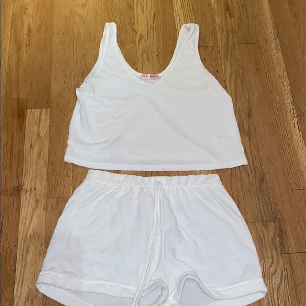 White cover up set